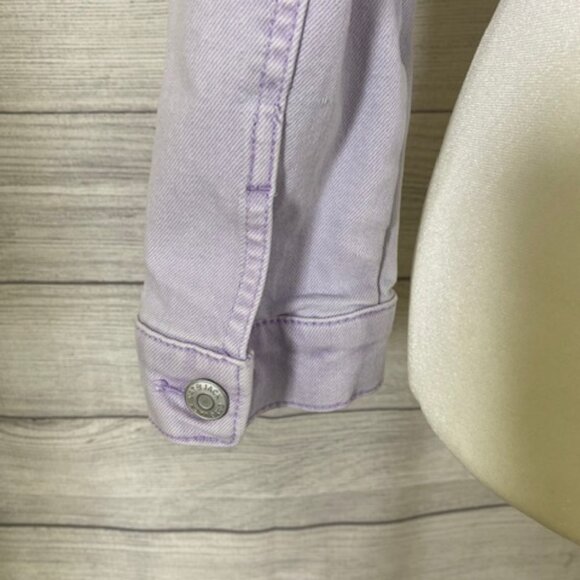 Cat & Jack girls Large 10/12 Lavender Jean Jacket Classic Design - Picture 8 of 9